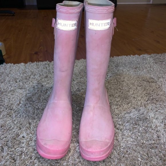 Hunter Other - Hunter Pink Rain Boots Youth Size 3